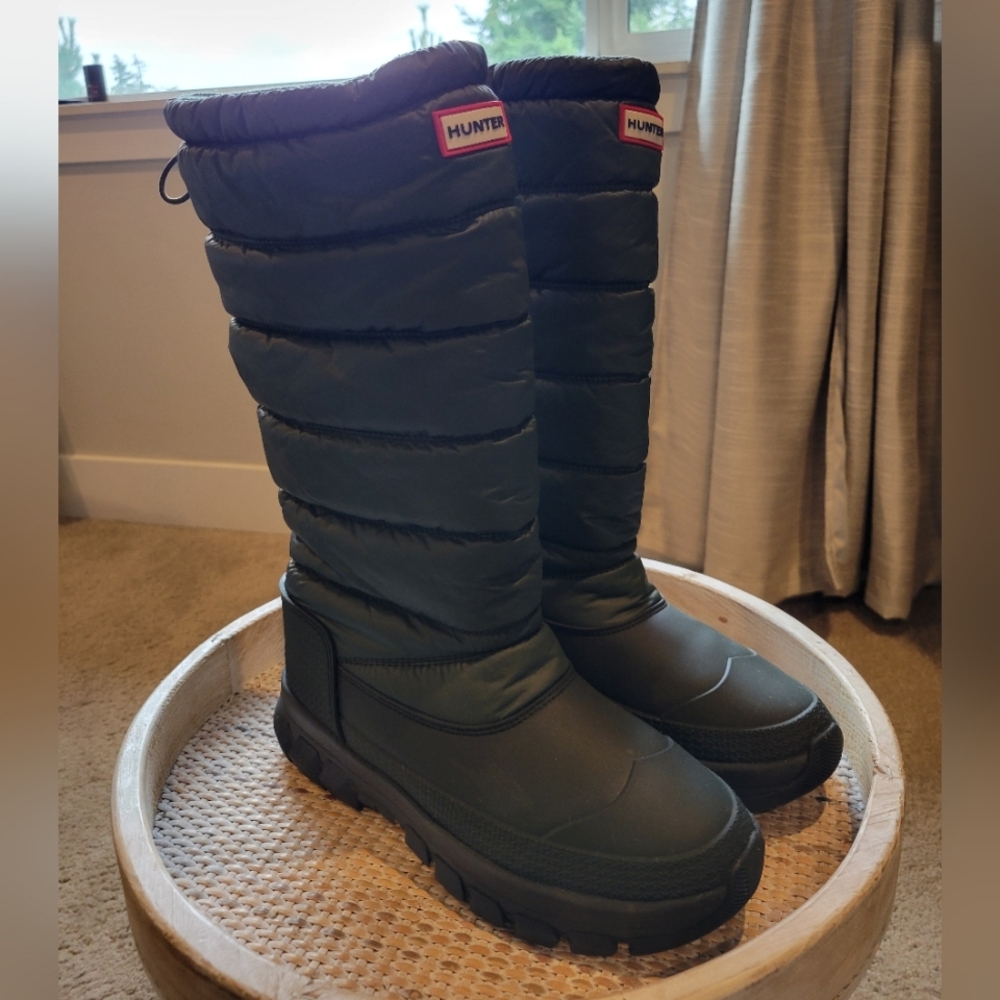 Womens Hunter Intrepid Boots Green sz 8